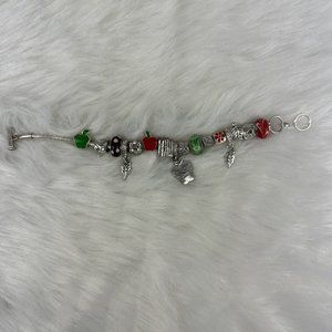 Willabee and Ward Monthly Charm Bracelet September Teacher School Multicolor